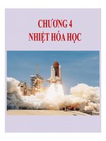 CHƯƠNG 4   NHIỆT hóa học