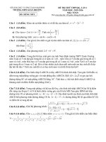 free đề thi thử môn toán trường thpt xuân trường lần 1 