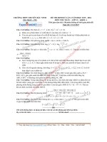 Đề thi thử môn toán 2016 trường thpt chuyên bắc ninh lần 2 