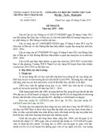 KẾ HOẠCH NĂM HỌC 2015 2016 CỦA HIỆU TRƯỞNG TRƯỜNG TRUNG HỌC CƠ SỞ