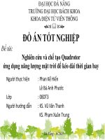 Nghiên cứu và chế tạo Quadrotor ứng dụng năng lượng mặt trời để kéo dài thời gian bay