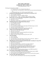 ĐỀ CƯƠNG MÔN HỌC MÔ HÌNH HỆ THỐNG THÔNG TIN