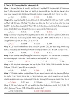 Chuyên đề: PP bảo toàn nguyên tố và bảo toàn khối lượng