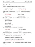 Chuyên đề: Bảng tuần hoàn các nguyên tố hóa học