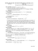 Free đề thi thử môn toán trường thpt việt trì lần 1 