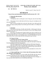 KẾ HOẠCH Công tác tham mưu địa phương huy động học sinh đầu năm học 2012 2013