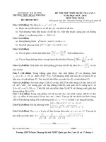 Free đề thi thử môn toán trường thpt đoàn thượng lần 1 