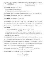 Free đề thi thử môn toán trường thpt hùng vương lần 1 