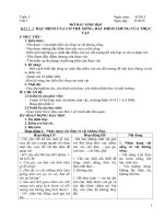 Giáo án Sinh học 6 kỳ 1