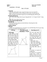 Giáo án Hình học 8 tuần 1 đến tuần 4