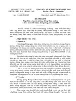 KẾ HOẠCH Thực hiện công tác phòng chống tham nhũng và thực hành tiết kiệm chống lãng phí năm 2014