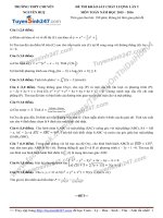Đề thi thử môn toán 2016 trường thpt chuyên nguyễn huệ hà nộiu lần 2 