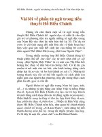 VÀI LỜI VỀ PHẦN TỪ NGỮ TRONG TIỂU THUYẾT HỒ BIỂU CHÁNH