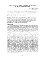 ẢNH HƯỞNG CỦA CÁC HOẠT ĐỘNG KINH TẾ-XÃ HỘI TỈNH BẾN TRE ĐẾN BIẾN ĐỔI LÒNG DẪN SÔNG BA LAI