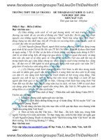 Đề thi thử 2016 THPT quốc gia môn ngữ văn trường thpt  thuận thành 1 bắc ninh lần 2