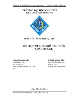 hỗ trợ tìm kiếm nhà trọ trên smartphone