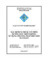 xác định vị trí sự cố trên đường dây trên không sử dụng phương pháp biến đổi wavelet