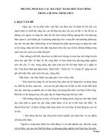 PHƯƠNG PHÁP DẠY CÁC BÀI THỰC HÀNH MÔN TOÁN HÌNH  TRONG CHƯƠNG TRÌNH THCS