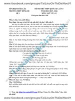 Đề thi thử 2016 THPT quốc gia môn ngữ văn trường thpt  đông du đaklak lần 1