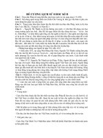 ĐỀ CƯƠNG LỊCH sử 8 HOC kì II