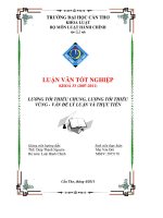 LUẬN VĂN LƯƠNG TỐI THIỂU CHUNG, LƯƠNG TỐI THIỂU VÙNG