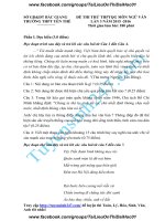 Đề thi thử 2016 THPT quốc gia môn ngữ văn trường thpt  yên thế bắc giang lần 3