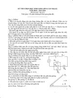 Đề và đáp án kỳ thi chọn học sinh giỏi lớp 8 cấp thị xã