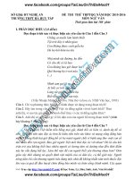 Đề thi thử 2016 THPT quốc gia môn ngữ văn trường thpt  hà huy ttập nghệ an lần 1