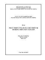 phát triển ứng dụng cho thiết bị di động trên nền tảng ios