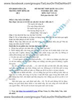 Đề thi thử 2016 THPT quốc gia môn ngữ văn trường thpt  daklak lần 1