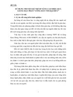 Sử dụng kể truyện nhằm nâng cao hiệu quả giảng dạy phần công dân với đạo đức 