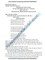 Đề thi thử 2016 THPT quốc gia môn ngữ văn trường thpt  quỳnh lưu 1 nghệ an lần 3