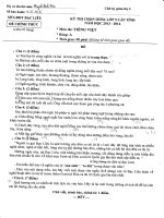 Bộ đề và đáp án thi hsg lớp 9 cấp tỉnh