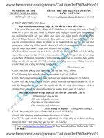 Đề thi thử 2016 THPT quốc gia môn ngữ văn trường thpt  đa phúc hà nội lần 2