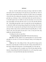 Các phương pháp xử lý nước thải  Tiểu luận môn học (chương 1+2)