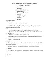 GIÁO ÁN THI GIÁO VIÊN DẠY GIỎI CẤP HUYỆN