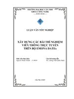 xây dựng các bài thí nghiệm viễn thông trực tuyến trên bộ emona datex