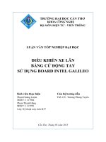 điều khiển xe lăn bằng cử động tay sử dụng board intel galileo