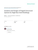 Phân tích hệ thống kết cấu công trình lưới Diagrids