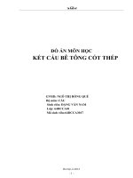 đồ án bê tông cốt thép chuẩn