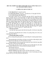 ĐIỀU TRA NGHIÊN CỨU HIỆN TƯỢNG BỒI LẤP CỬA SÔNG NHẬT LỆ VÀ CÁC GIẢI PHÁP PHÒNG CHỐNG