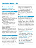 Academic word list for ielts