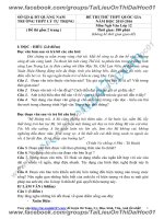 Đề thi thử 2016 THPT quốc gia môn ngữ văn trường thpt  lý tự trọng quảng nam lần 1