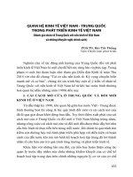 QUAN HỆ KINH TẾ VIỆT NAM TRUNG QUỐC TRONG PGHATS TRIỂN KINH TẾ VIỆT NAM