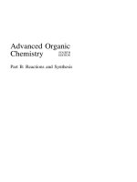 Advanced Organic Chemistry-PART B: Reactions and Synthesis