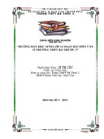 Hướng dẫn học sinh lớp 12 soạn bài môn ngữ văn 