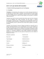 Unit 1 get started with translation