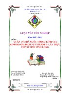 LUẬN VĂN QUẢN LÝ NHÀ NƯỚC TRONG KINH DOANH DỊCH VỤ INTERNET