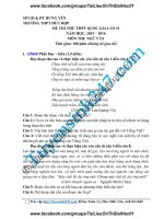 Đề thi thử 2016 THPT quốc gia môn ngữ văn trường thpt  đức hiệp hưng yên lần 2