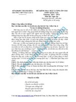 Đề thi thử 2016 THPT quốc gia môn ngữ văn trường thpt  hâqụ lộc 4 thanh hóa lần 1